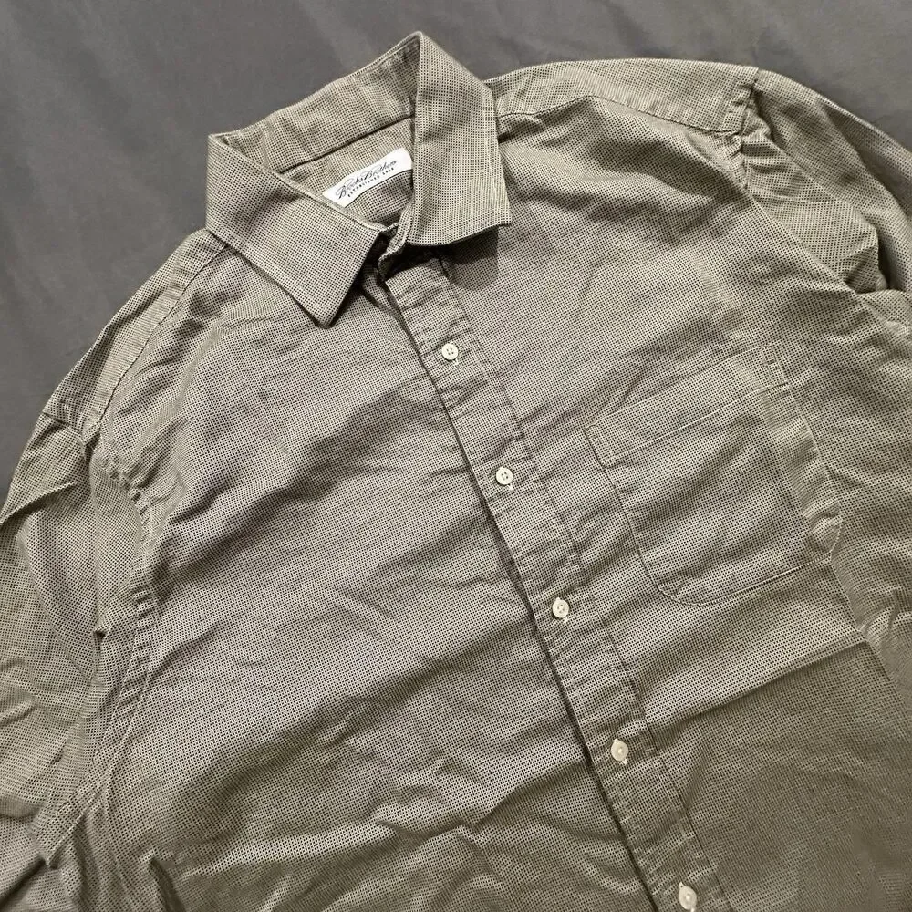 Vintage Brooks Brothers Shirt Mens 17 32/33 Long Sleeve Made in USA Cotton Dress